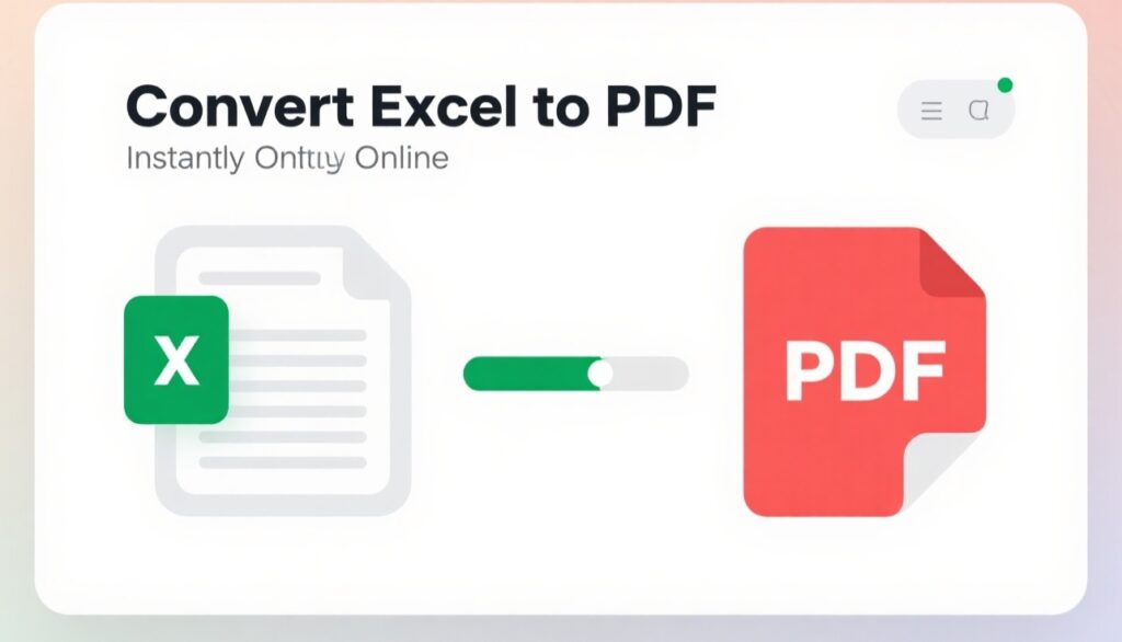 Excel to PDF Converter Online