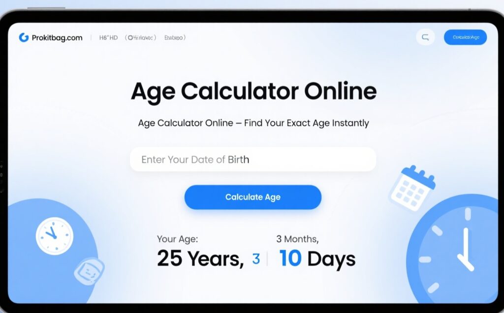 Age Calculator Online