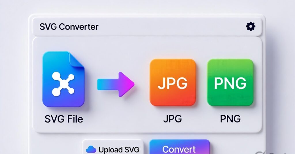 Conveert SVG to JPG or PNG