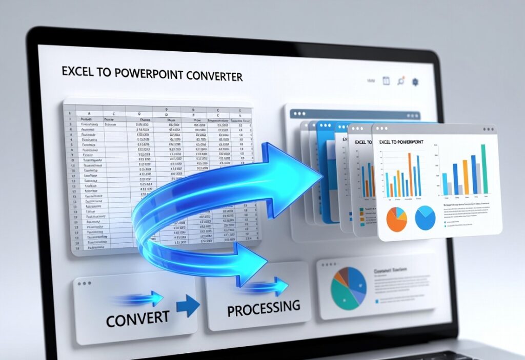 excel spreadsheet converting into powerpoint presentation