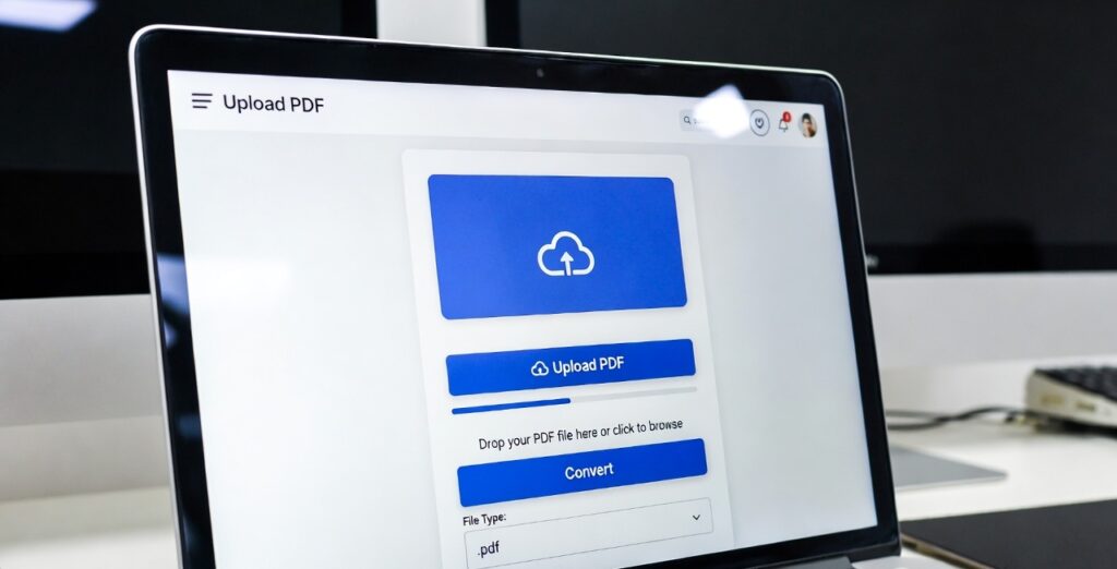 convert pdf to word without losing formatting online tool interface