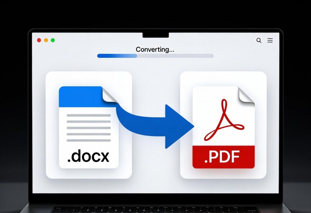 word to pdf converter tool interface