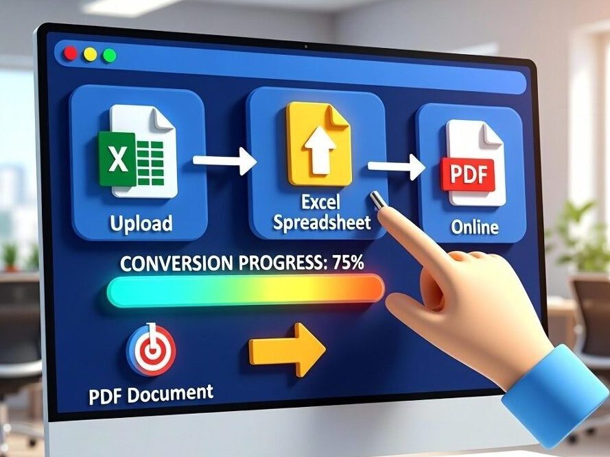 upload excel file convert to pdf online