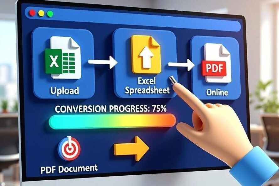 upload excel file convert to pdf online