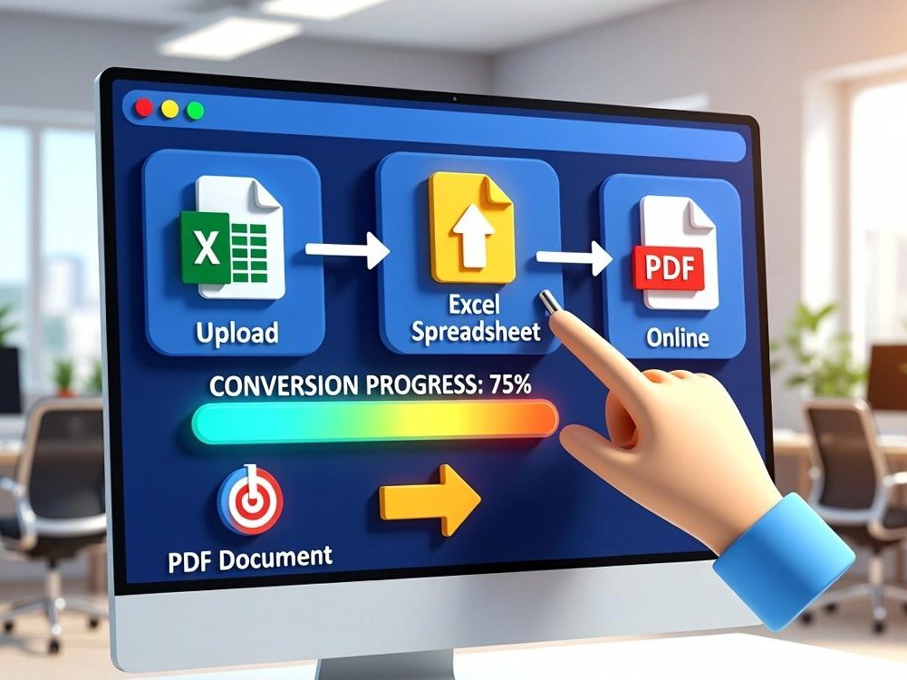 upload excel file convert to pdf online