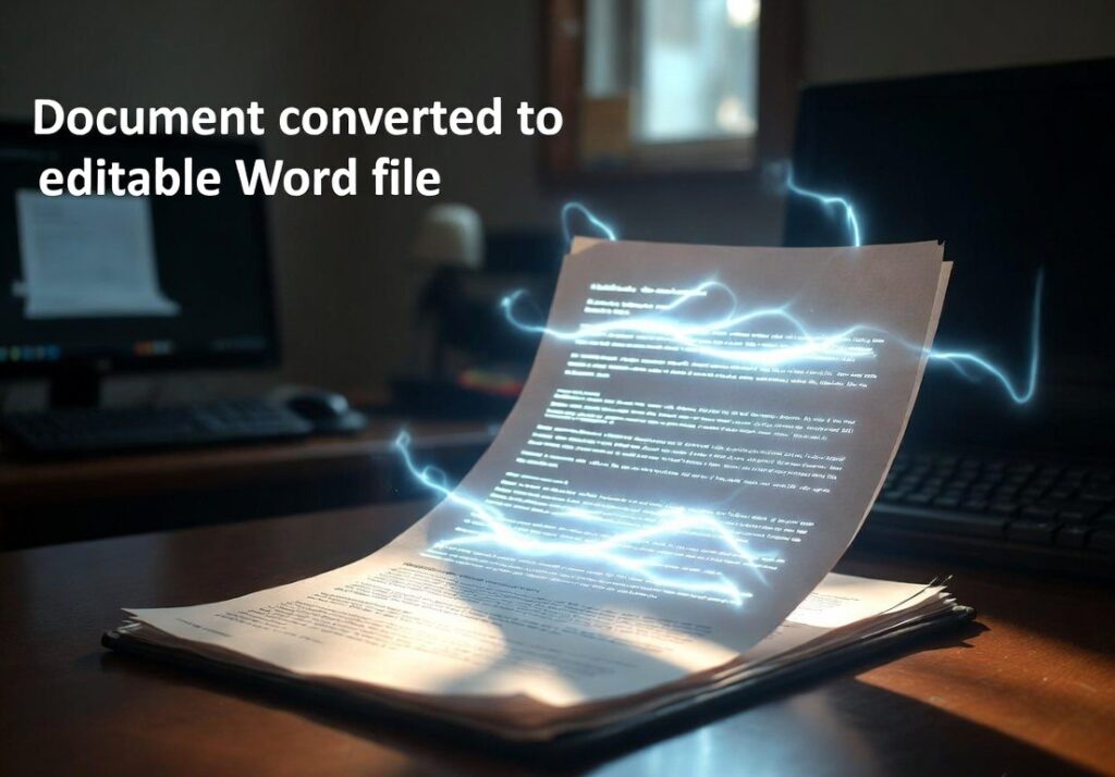 Convert Scanned PDF to Word with OCR scanned pdf to word conversion using OCR technology