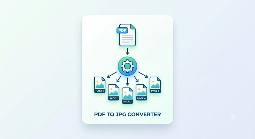 What is PDF to JPG Conversion?

PDF to JPG conversion means transforming each page of a PDF document into image format (JPG/JPEG). This makes files easier to:
• Share on WhatsApp, Facebook, Instagram
• Upload on websites and blogs
• Edit in Canva or Photoshop
• Use in presentations