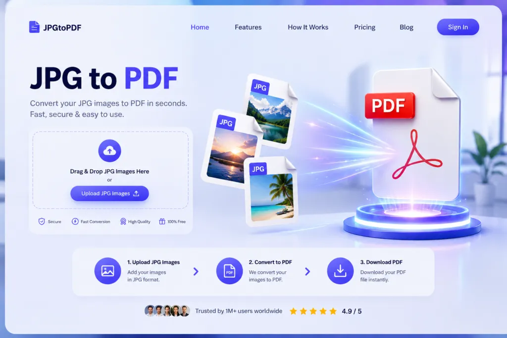 convert jpg to pdf