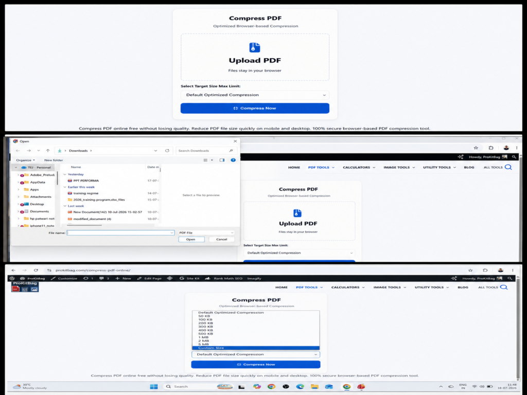 Free online PDF compressor to reduce PDF file size