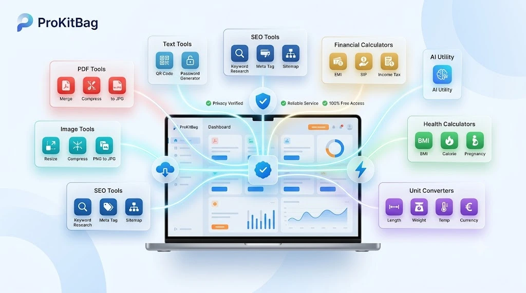 ProKitBag - Free Online Tools – PDF Converter, Calculator & Utility Tools